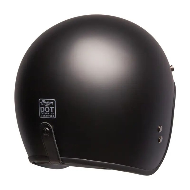 Indian Motorcycle Open Face Retro Helmet - Matte Black